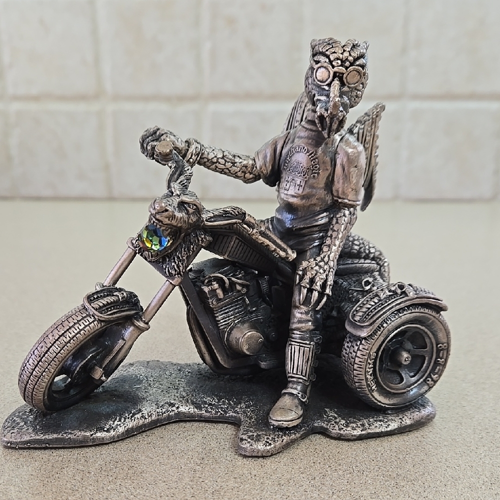 Tudor Mint "The Triker" Myth & Magic- Motorcycle & Dragon Figurine